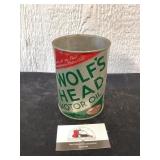 Wolfs Head Oil Can