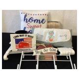 Hangers, clothes pins and misc household