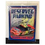 Reserved Jeff Gordon Parking Metal Sign