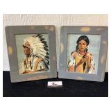 Set of Native Indian Paintings