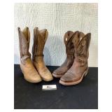 Two pairs of cowboy boots