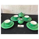 Jade tea set