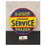 Enamel Kaiser Frazer Service Sign