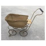 Wicker Doll Stroller