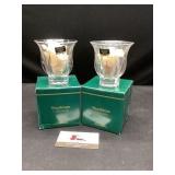 Two Noritake Votive Holder With Candles