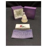 Jere wedding cake collectible box and necklace