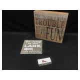 Trouble Sign & Panorama Sign