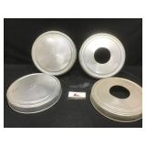 Two Ford Hubcaps & Two Beauty Rings