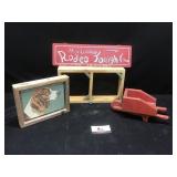 Wood Decor and Metal Cowboy Sign