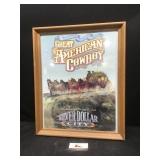 American Cowboy Poster Framed