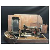 Wright Sewing Machine and Cabinet Pieces