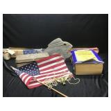 United States Flag, Tackle Box & Decor