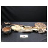 Cast Pot & Homemade Instrament