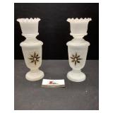 Matching Glass Vases