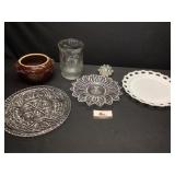 Serving Platters & Misc Glassware