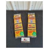 2 1990 - 91 Fleer Basketba Rack Packs