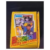 Box of 1989 Donruss Baseball Cards