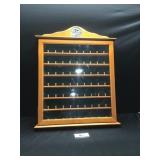 Gold Ball Display Curio Cabinet