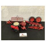 Misc toy tractor parts  and tillage parts