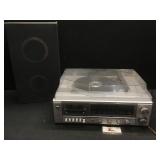 Radio/ Cassette/ Record Player and Speaker
