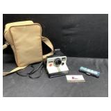 Polaroid Camera and Bag