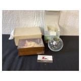 Music Jewelry Box and Glass Sphere