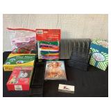 Movies, card game of golf, cookie cutters,