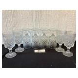 Crystal glass cup set
