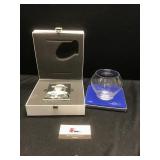 Swarovski Picture frame and 2 Lenox crystal bowl