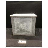 Vintage Metal Milk Box