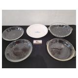 5 Glass Pie Pans