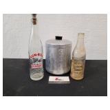 Glass Bottles and Coffee Grounds Bin