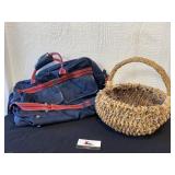 Carry On Bag and Basket