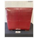 Leather Footstool Hassock