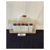 Vintage Spice Jar and Rack
