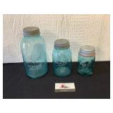 Blue Ball Set of Jars