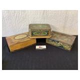 Vintage Artstyle Tin Boxes