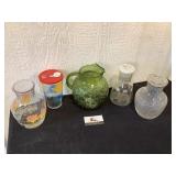 Pitchers, glassware