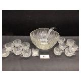 Williamsport 26 Piece Crystal Punch Service