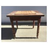 Rustic Checkboard Table