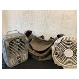 Fan, Heater and Bag