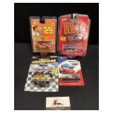 4 NASCAR Toy Cars