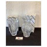 2 Crystal Vases