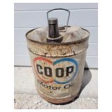 Co Op Motor Oil Can