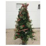 Lighted Christmas tree