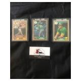 1987 Topps McGwire, Bonds and Canseco Rookies