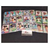 3 Sheets of 1970 - 80s Star Baseball Cards