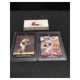 2007 Topps Derek Jeter, Mickey Mantle