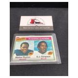 1977 Rushing Leaders Walter Payton & O J Simpson