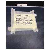1981 Topps complete set